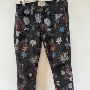 Current/Elliott Floral  Ankle Jeans